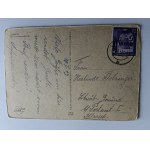POCZTÓWKA LWÓW LEMBERG LANDTAGSGEBAUDE, STEMPEL 1943 R, ZNACZEK