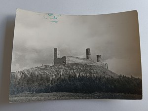 POHLEDNICE PRL CHĘCINY ZŘÍCENINA HRADU FRAGMENT