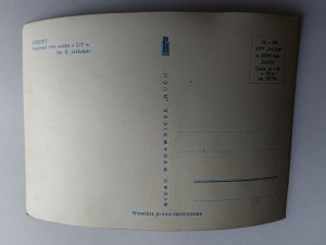 POHLEDNICE PRL CHĘCINY ZŘÍCENINA HRADU FRAGMENT
