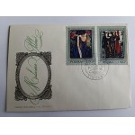 ENVELOPE POLISH PAINTING WYSPIAŃSKI, WEISS, STAMP, STAMP