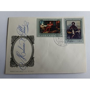 ENVELOPE POLISH PAINTING MATEJKO, GRYYMSKI, STAMP, STAMP