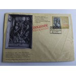 ENVELOPE POLISH PAINTING WIT STWOSZ, STAMP, STAMP LOST WORKS OF ART