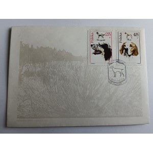ENVELOPE DOGS, POINTER, STAMP, STAMP