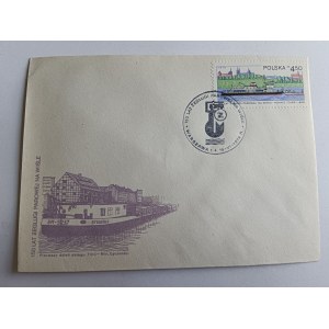 ENVELOPE STEAM NAVIGATION ON THE VISTULA, STAMP, STAMP