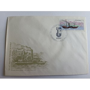 ENVELOPE STEAM NAVIGATION ON THE VISTULA, STAMP, STAMP