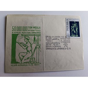 ENVELOPE COAL MINE CHWAŁOWICE, STAMP, STAMP