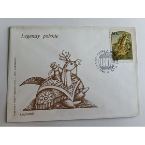 ENVELOPE POLISH LEGENDS LAJKONIK, STAMP, STAMP