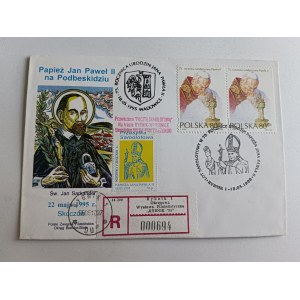 ENVELOPE POPE JAN PAUL II, ST. JAN SARKANDER, STAMP, STAMP