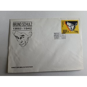 KOPERTA BRUNO SCHULZ, STEMPEL, ZNACZEK