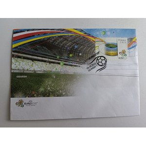 ENVELOPE SOCCER STADIUM GDANSK, STAMP