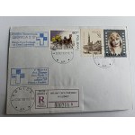 ENVELOPE LEGNICA PLATFORM POST OFFICE, POPE JAN PAWEŁ II, STAMP, STAMP