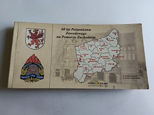 FIRE DEPARTMENT, 60 YEARS OF PROFESSIONAL FIREFIGHTING IN WESTERN POMERANIA, CHOSZCZNO, DRAWSKO, GOLENIÓW, WAŁCZ, SZCZECIN, KOSZALIN, KOŁOBRZEG, SET OF 31 POSTCARDS