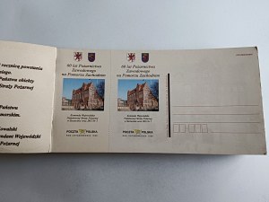 FIRE DEPARTMENT, 60 YEARS OF PROFESSIONAL FIREFIGHTING IN WESTERN POMERANIA, CHOSZCZNO, DRAWSKO, GOLENIÓW, WAŁCZ, SZCZECIN, KOSZALIN, KOŁOBRZEG, SET OF 31 POSTCARDS
