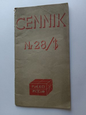 PRICE LIST OF PEKAO PARCELS, BANK POLSKA KASA OPIEKI S. A. IN USA DOLLARS AND CANADIAN DOLLARS 1957, WARSAW