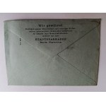 ENVELOPE WHITE BIELITZ ADOLF HITLER PLATZ, STAMP, STAMP 1943
