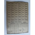 KATOWICE KATTOWITZ RECEIPT CARD FORCED LABORERS, 1940, STAMP