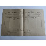 EXCERPT FROM THE POPULATION RECORDS OF THE VILLAGE OF WÓLKA KONOPNA, KRASUSY, STAMP MIĘDZYRZEC 1926