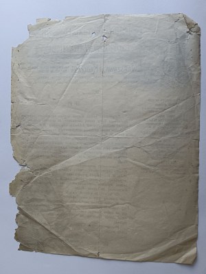 CIRCULAR LETTER NOTIFICATION POLSKA CENTRALA HANDEL NICMI STANISŁAW WEGENKO I SPÓŁKA, WARSAW ULICA KRUCZA
