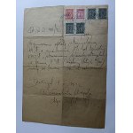 RENTAL AGREEMENT, THINK, GG KRAKAU 1942, SWASTIKA STAMP, MIETVERTRAG, 6 STAMPS