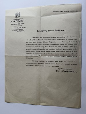 MAGAZINE SOCIETY CARMEL WARSAW PRE-WAR
