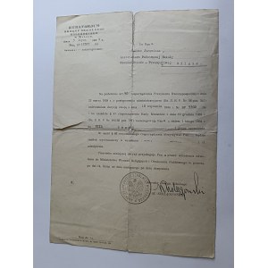 LETTER FROM THE SUPERINTENDENCY OF THE VILNIUS SCHOOL DISTRICT, WILNO, STAMP, 1934