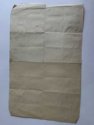 LETTRE D'INFORMATION, CONDITIONS D'INTERNAT POUR LES CLASSES DE COLLÈGE, LEŚNA PODLASKA, 1937