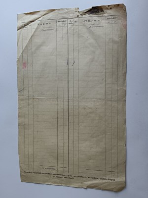 ORDER TO E. FREEGE KRAKÓW 1930