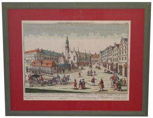 Wrocław, widok Rynku z ratuszem i odwachem 