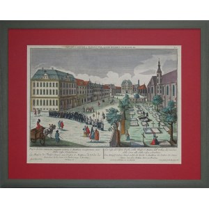 Wrocław Kamera królewska Kościół św. Macieja (kondukt pogrzebowy) LA MAISON DU THRESOR ROYAL AVEC L'EGLISE S MATHIAS A BRESLAU Werner Probst 1760