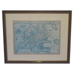 Facsimile of Europa "EUROPAE" Ortelius 1570