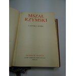 Mszał rzymski łacińsko-polski Editions du Dialogue 1968