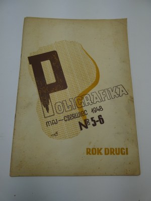 Polygraphics n° 5-6 1948 périodique consacré aux questions de l'industrie de l'imprimerie