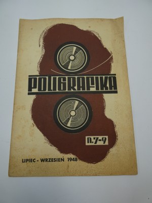 Polygraphics n° 7-9 1948 revue consacrée aux problèmes de l'industrie de l'imprimerie