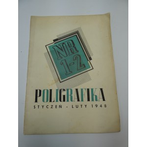 Poligrafika nr 1-2 1948 czasopismo poświęcone zagadnieniom przemysłu poligraficznego