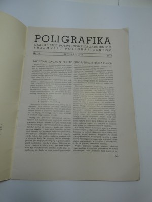 Polygraphics No. 1-2 1948 magazine devoted to issues of the printing industry