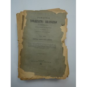 Pamiętnik Towarzystwa Lekarskiego Warszawskiego 1894 TOM LXXXX