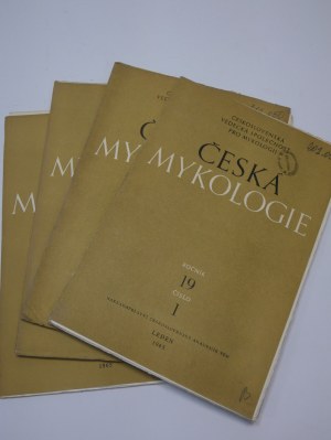 Česká Mykologie Czech Mycology 1965 Mikologia Grzyby Czech Mycology