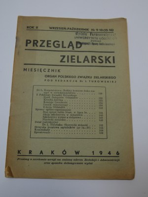 Przegląd Zielarski Year II 1946 : organe de l'Association polonaise des plantes médicinales / édité par Irena Turowska.