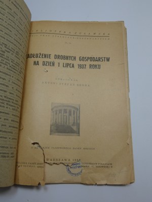 Debt of small farms as of July 1, 1938 / compiled. Antoni Stefan Broda.