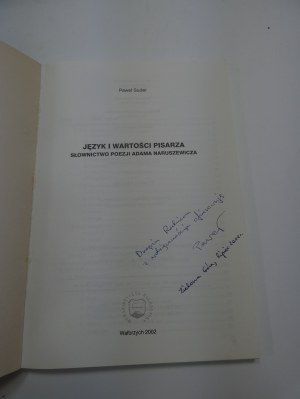 Language and the writer's values : the vocabulary of Adam Naruszewicz's poetry / Pawel Suder.