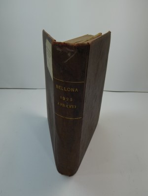Bellona 1925 Rok 8 Tom XVII Tom XVIII kompletny oprawiony WAM ŁÓDŹ