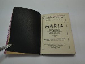 Marja : a Ukrainian novel / Antoni Malczewski Chicago Rada Polonji Amerykańskiej, 1945