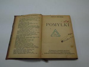 Mistakes Stefan Żeromski