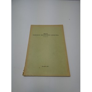 Actes de l'Institut de recherche forestière 195 - 197 1960