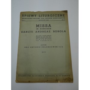 Missa : in honorem sancti Andreae Bobola Chlondowski