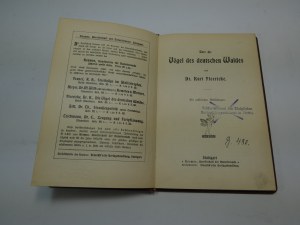 Floericke Die Vogel des deutschen Waldes