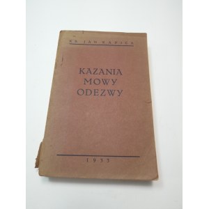 Sermons du discours de proclamation Jan Kapica 1933