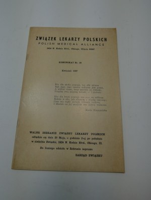Komuniké / Svaz polských lékařů 1967