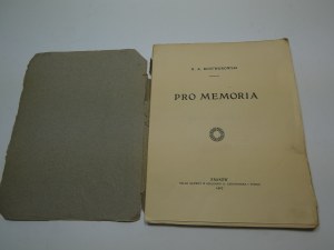 Pro memoria Rostworowski 1907