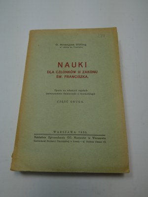 Teachings for members of the Third Order of St. Francis Volling